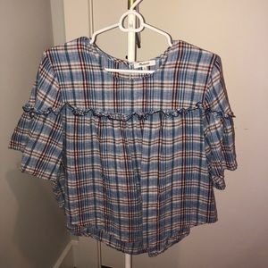 Plaid blouse